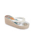 L.A. Water Papuci flip flop wedge cu margele - Pled.ro