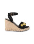 L.A. Water Sandale wedge-espadrile cu cristale - Pled.ro