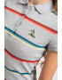 Lacoste Tricou polo cu model in dungi si aspect pique - Pled.ro