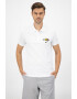 Lacoste Tricou polo de bumbac cu aplicatie grafica pe piept - Pled.ro