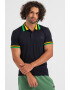 Lacoste Tricou polo din material pique cu detalii cu dungi - Pled.ro