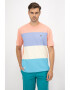 Lacoste Tricou relaxed fit cu decolteu la baza gatului si design colorblock - Pled.ro