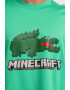 Lacoste Tricou unisex cu imprimeu logo Minecraft - Pled.ro