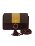 Laura Ashley Geanta crossbody de piele ecologica cu detaliu canaf - Pled.ro