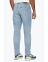 Lee Blugi barbati Oscar cu croiala Relaxed Tapered talie medie si aspect decolorat albastru deschis 60527 - Pled.ro