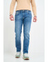 Lee Cooper Blugi barbat high rise straight cu aspect decolorat si logo aplicat Albastru - Pled.ro