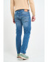 Lee Cooper Blugi barbat high rise straight cu aspect decolorat si logo aplicat Albastru - Pled.ro