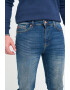 Lee Cooper Blugi barbat slim cu aspect decolorat si cu logo atasat Albastru - Pled.ro