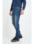 Lee Cooper Blugi barbat slim cu aspect decolorat si cu logo atasat Albastru - Pled.ro