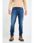 Lee Cooper Blugi barbat slim cu aspect decolorat si logo aplicat Albastru - Pled.ro