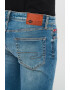 Lee Cooper Blugi barbat slim cu logo si aspect decolorat Albastru - Pled.ro