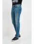 Lee Cooper Blugi barbat slim cu logo si aspect decolorat Albastru - Pled.ro