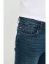 Lee Cooper Blugi barbat slim cu un aspect decolorat si logo atasat Albastru - Pled.ro