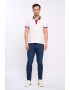 Lee Cooper Blugi barbat slim inchisa cu aspect usor decolorat Albastru - Pled.ro