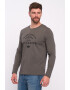 Lee Cooper Bluza de bumbac cu imprimeu logo Maro taupe - Pled.ro