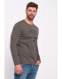 Lee Cooper Bluza de bumbac cu imprimeu logo Maro taupe - Pled.ro