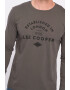 Lee Cooper Bluza de bumbac cu imprimeu logo Maro taupe - Pled.ro