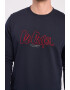 Lee Cooper Bluza de trening cu decolteu la baza gatului si logo - Pled.ro