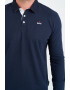 Lee Cooper Bluza polo de bumbac cu fenta cu nasturi - Pled.ro