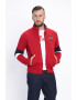 Lee Cooper Bluza sport din amestec de bumbac cu fermoar si detalii contrastante - Pled.ro