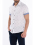 Lee Cooper Camasa slim fit cu model tropical si maneci scurte - Pled.ro