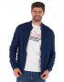 Lee Cooper Cardigan cu fermoar si mansete striate - Pled.ro