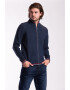 Lee Cooper Cardigan cu fermoar si terminatii contrastante - Pled.ro