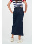 Lee Cooper Fusta midi de denim cu slit frontal - Pled.ro