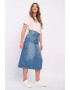 Lee Cooper Fusta midi din denim - Pled.ro