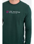 Lee Cooper Hanorac barbat cu logo aplicat Verde - Pled.ro