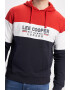 Lee Cooper Hanorac cu model colorblock si imprimeu logo - Pled.ro