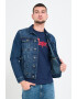 Lee Cooper Jacheta barbat din denim cu buzunare si logo Albastru - Pled.ro