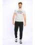 Lee Cooper Pantaloni de trening cu talie medie si snur in talie - Pled.ro