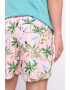 Lee Cooper Pantaloni scurti de baie cu model tropical si talie ajustabila - Pled.ro