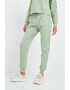 Lee Cooper Pantaloni sport dama cu buzunare si logo aplicat Verde - Pled.ro