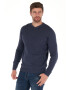 Lee Cooper Pulover cu decolteu in V si broderie logo discreta - Pled.ro