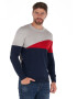 Lee Cooper Pulover cu decolteu la baza gatului si model colorblock - Pled.ro