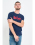 Lee Cooper Tricou barbat cu logo aplicat Albastru - Pled.ro