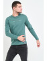 Lee Cooper Tricou barbat cu maneca lunga cu imprimeu logo Verde - Pled.ro