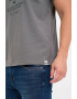 Lee Cooper Tricou barbat cu maneca scurta si imprimeu logo grafic Gri - Pled.ro