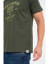 Lee Cooper Tricou barbat cu maneca scurta si imprimeu logo grafic Gri - Pled.ro