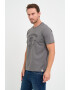 Lee Cooper Tricou barbat cu maneca scurta si imprimeu logo grafic Gri - Pled.ro