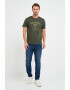 Lee Cooper Tricou barbat cu maneca scurta si imprimeu logo grafic Gri - Pled.ro