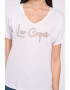 Lee Cooper Tricou cu decolteu in V si logo - Pled.ro