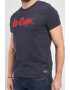 Lee Cooper Tricou cu decolteu la baza gatului si imprimeu logo - Pled.ro