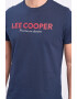 Lee Cooper Tricou cu decolteu la baza gatului si imprimeu logo - Pled.ro