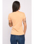 Lee Cooper Tricou maneca scurta dama din bumbac cu logo Portocaliu - Pled.ro