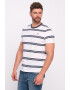 Lee Cooper Tricou cu dungi si decolteu la baza gatului - Pled.ro