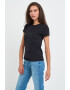 Lee Cooper Tricou dama cu maneca scurta si text logo Rosu - Pled.ro