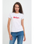 Lee Cooper Tricou dama cu maneca scurta si text logo Rosu - Pled.ro